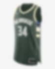 Low Resolution Giannis Antetokounmpo Bucks Icon Edition 2020 Nike NBA Authentic Jersey för män