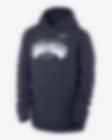 Low Resolution Sudadera con gorro sin cierre universitaria Nike para niño talla grande Penn State Club Fleece