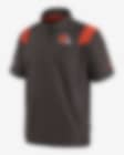 Low Resolution Nike Sideline Coach Lockup (NFL Cleveland Browns) Men's Short-Sleeve Jacket