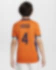 Low Resolution Replika domácího fotbalového dresu Nike Dri-FIT Virgil van Dijk Nizozemsko (mužský tým) Stadium 2024/25 pro větší děti