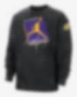 Low Resolution Los Angeles Lakers Courtside Statement Edition Jordan Max90 NBA-Langarm-T-Shirt für Herren