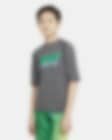 Low Resolution Nike Big Kids' Short-Sleeve Hydroguard Swim Shirt
