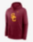 Low Resolution Sudadera con gorro sin cierre universitaria Nike para hombre USC Trojans Primetime Evergreen Club Primary Logo
