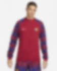 Low Resolution FC Barcelona Academy Pro Nike knit voetbaljack met rits over de hele lengte voor heren
