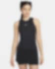 New Womens Large L-XL Nike Elite Knit Tight Long Tank Top Black $80  598184-010 on eBid United States