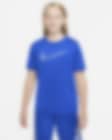 Low Resolution Nike Dri-FIT-træningsoverdel med korte ærmer til større børn (drenge)