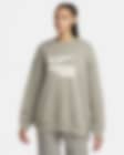 Low Resolution Nike Sportswear oversized fleeceshirt met ronde hals voor dames