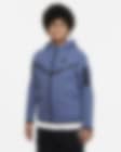 Low Resolution Μπλούζα με κουκούλα και φερμουάρ σε όλο το μήκος Nike Sportswear Tech Fleece για μεγάλα αγόρια (μεγαλύτερο μέγεθος)
