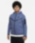 Low Resolution Flísová mikina Nike Sportswear Tech Fleece pro větší děti (chlapce) s dlouhým zipem a kapucí (větší velikost)