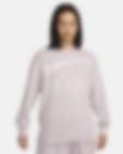 Low Resolution เสื้อวอร์มคอกลมผ้าเฟรนช์เทรีขนาดโอเวอร์-โอเวอร์ไซส์ผู้หญิง Nike Air
