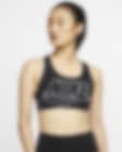 Low Resolution Nike Swoosh Orta Destekli Tek Parça Pedli Kadın Spor Sütyeni