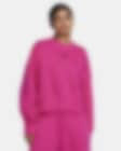 Low Resolution Γυναικείο φούτερ σε εξαιρετικά φαρδιά γραμμή με λαιμόκοψη crew Nike Sportswear Phoenix Fleece