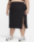 Low Resolution Nike Sportswear Chill Knit Women's Slim Midi Ribbed Skirt (Plus Size)