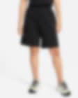 Low Resolution Højtaljede Nike Sportswear Essential-shorts i fleece til kvinder