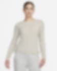 Low Resolution Γυναικεία μακρυμάνικη μπλούζα σε ριμπ ύφανση με μέτριο μήκος crop Nike Sportswear Essential