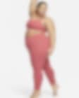 Low Resolution Nike Zenvy Hafif Destekli Yüksek Belli 7/8 Kadın Taytı (Büyük Beden)