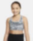 Low Resolution Nike Dri-FIT Swoosh Big Kids' (Girls') Printed Reversible Sports Bra