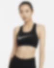 Low Resolution Nike Dri-FIT Swoosh Icon Clash Women's Medium-Support Non-Padded Graphic Sports Bra