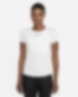 Low Resolution Kortärmad tröja med smal passform Nike Dri-FIT One för kvinnor