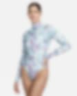 Low Resolution Jednoczęściowy damski kostium kąpielowy z długim rękawem Nike Swim Hydralock Fusion