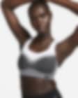 Nike Women's Sports Bras 100% Nylon Flyknit High Support AJ4047 Black  (X-Small)