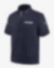 Low Resolution Dallas Cowboys Sideline Coach Men's Nike NFL 1/2-Zip Short-Sleeve Hooded Jacket