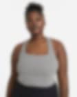 Low Resolution Camiseta de tirantes a cuadros corta para mujer talla grande Nike Yoga