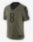 Low Resolution NFL Baltimore Ravens Salute to Service (Lamar Jackson) Men's Limited Football Jersey