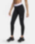 Low Resolution Nike Pro Normal Belli File Panelli Kadın Taytı