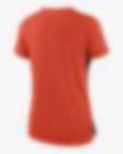 Women's Nike Orange/Black San Francisco Giants Team First High Hip Boxy  T-Shirt