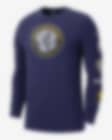 Low Resolution Indiana Pacers City Edition Men's Nike NBA Long-Sleeve T-Shirt