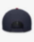 Men's Nike Navy/Red Cleveland Guardians Evergreen Two-Tone Snapback Hat Size: Medium/Large
