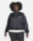 Low Resolution Nike Air Satin-Jacke mit durchgehendem Reißverschluss für Damen (große Größe)