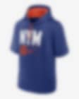 Low Resolution New York Mets Tri Code Lockup Men's Nike MLB Short-Sleeve Pullover Hoodie
