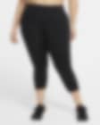 Low Resolution Nike One Korte legging met halfhoge taille voor dames (Plus Size)