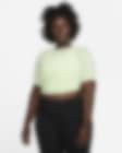 Low Resolution Nike Dri-FIT One Luxe Women's Twist Cropped Short-Sleeve Top (Plus Size)