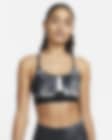 Nike Indy Women's Light-Support Padded Allover Print Sports Bra Black Size  XL