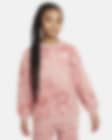 Low Resolution Nike Sportswear Club Fleece Older Kids' (Girls') Oversized French Terry Crew-Neck Sweatshirt