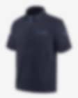 Low Resolution Tennessee Titans Sideline Coach Men's Nike NFL 1/2-Zip Short-Sleeve Hooded Jacket