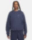 Low Resolution Nike Solo Swoosh-crewtrøje i fleece til mænd