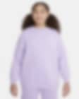 Low Resolution Bluza dresowa dla dużych dzieci (dziewcząt) o kroju oversize Nike Sportswear Club Fleece (szersze rozmiary)