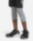 Nike Pro 3/4 Tights Kids - black/white DA1026-010