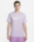 Nike Sportswear Icon Swoosh T-Shirt in Purple/Violet Mist Size Medium | 100% Cotton/Polyester