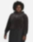 Low Resolution Nike Sportswear Women's Velour Cropped Pullover Hoodie (Plus Size)