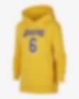 Low Resolution Flísová mikina Nike NBA Los Angeles Lakers s kapucí pro větší děti 