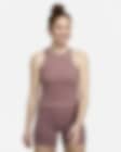 Low Resolution Camiseta de tirantes Dri-FIT de tela de canalé para mujer Nike One Fitted