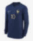Low Resolution France National Team 2022/23 Stadium Home (Kylian Mbappe) Men's Nike Dri-FIT Long-Sleeve Soccer Jersey