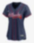 Low Resolution Jersey Nike Dri-FIT ADV de la MLB Limited para mujer Ronald Acuña Jr. Atlanta Braves