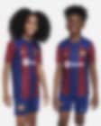 Low Resolution FC Barcelona 2023/24 Stadium Home Big Kids' Nike Dri-FIT Soccer Jersey