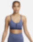 Low Resolution Nike Indy gepolsterter Sport-BH mit leichtem Halt und V-Ausschnitt für Damen